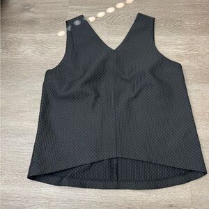 Armani Exchange Black Textured Tank Top